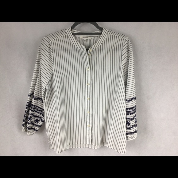 Madewell Striped embroidered shirt - Picture 2 of 9